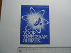 sticker oud Vrede peace love duif retro kernenergie raket, Verzamelen, Verzenden, Zo goed als nieuw, Bedrijf of Vereniging