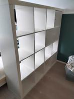Kallax vakkenkast Ikea 4x4, 16 vakken met inzetten, Huis en Inrichting, Kasten | Wandmeubels, Ophalen, Gebruikt, 25 tot 50 cm