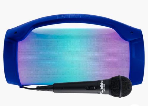 Bigben Party Lite Bluetooth Speaker met Microfoon - Blauw, Audio, Tv en Foto, Karaoke-apparatuur, Zo goed als nieuw, Complete set