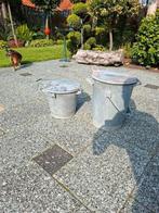 Zinken halfje vuilnis emmer  Rotterdam, Antiek en Kunst, Ophalen of Verzenden