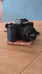 Canon EOS M50 + 15-45mm lens en accessoires, Ophalen of Verzenden, Zo goed als nieuw, Canon