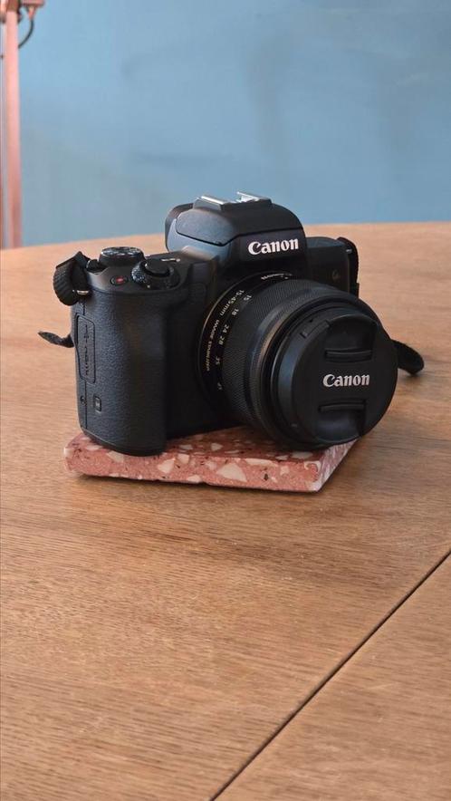 Canon EOS M50 + 15-45mm lens en accessoires, Audio, Tv en Foto, Fotocamera's Digitaal, Zo goed als nieuw, Canon, Ophalen of Verzenden