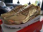 Nike air max 90 liquid goud gold us 12,5 eu 47 wmns 14 DS, Kleding | Heren, Schoenen, Ophalen, Overige kleuren, Nike, Nieuw