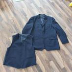 Zwarte colbert+vest van Henk ter Horst, Maat XL, Kleding | Heren, Kostuums en Colberts, Ophalen of Verzenden, Zo goed als nieuw