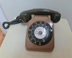 Socotel s63 vaste telefoon nostalgisch design beige groen, Telecommunicatie, Vaste telefoons | Niet Draadloos, Met draaischijf