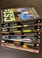 6 CSI boeken oa:

Bewijskracht,
koudvuur,
vermist,, Ophalen of Verzenden, Zo goed als nieuw, D. Cortez, Nederland