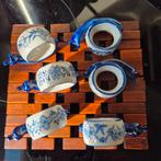 Set van 6 servet ringen in de vorm van een slak, porselein, Overige typen, Ophalen of Verzenden, Zo goed als nieuw, Overige stijlen