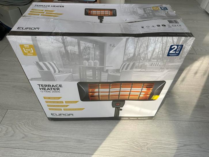 Eurom Q Time 2000S Heater, Tuin en Terras, Terrasverwarmers, Nieuw, Elektrisch, Vloer, Ophalen