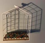 Leuk metalen wandrekje in huisvorm, Ophalen, Zo goed als nieuw