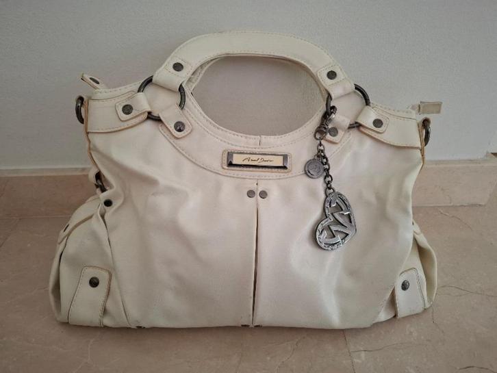 Witte handtas van Axel David, Sieraden, Tassen en Uiterlijk, Tassen | Damestassen, Zo goed als nieuw, Handtas, Wit, Ophalen of Verzenden