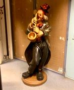 Levensgrote clown met saxofoon, Verzamelen, Beelden en Beeldjes, Ophalen of Verzenden