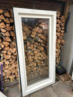 Groot kantel-kiep raam kunstof wit, Doe-het-zelf en Verbouw, Kozijnen en Schuifpuien, 75 tot 150 cm, Kunststof, Raamkozijn, Ophalen of Verzenden