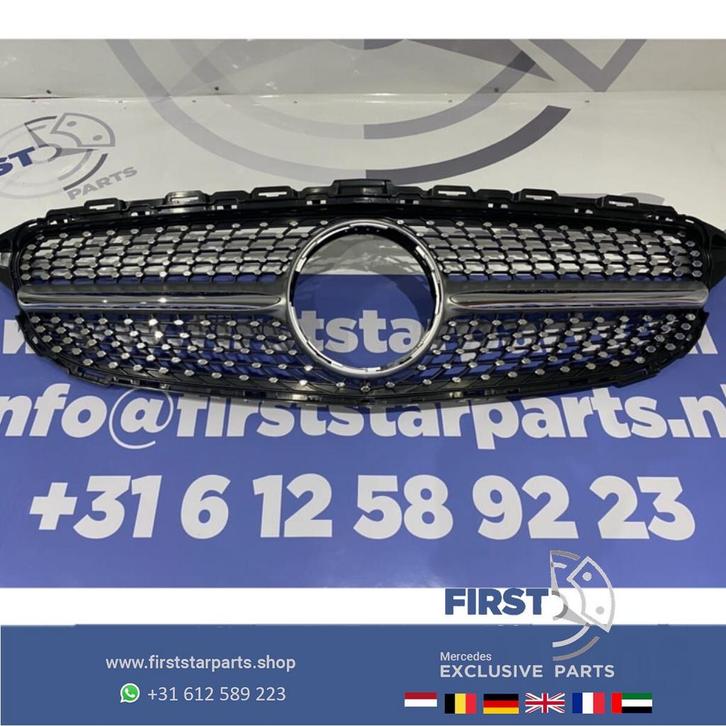 W205 DIAMOND GRIL Mercedes C KLASSE 2014-2017 DIAMANT GRILLE, Auto-onderdelen, Overige Auto-onderdelen, Mercedes-Benz, Gebruikt