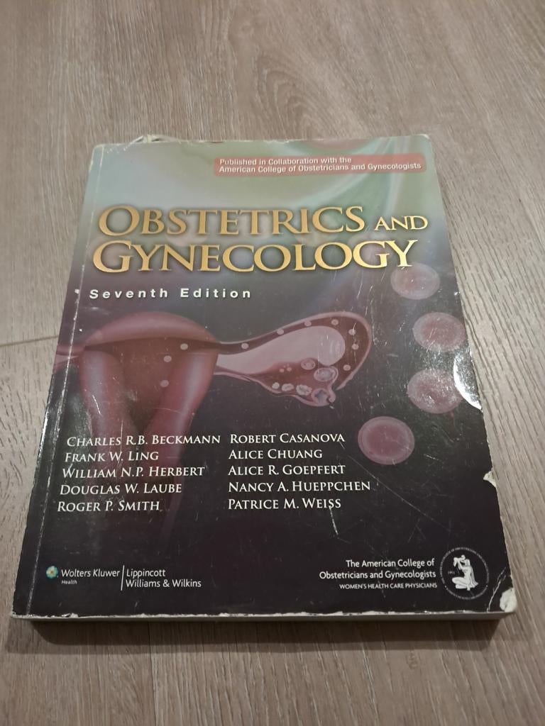 Obstetrics and Gynecology - 7th Edition, Boeken, Gelezen, Charles R.B. Beckmann, Beta, HBO