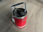 Vintage rode ijsemmer met ijstang, Huis en Inrichting, Keuken | Keukenbenodigdheden, Ophalen of Verzenden, Gebruikt
