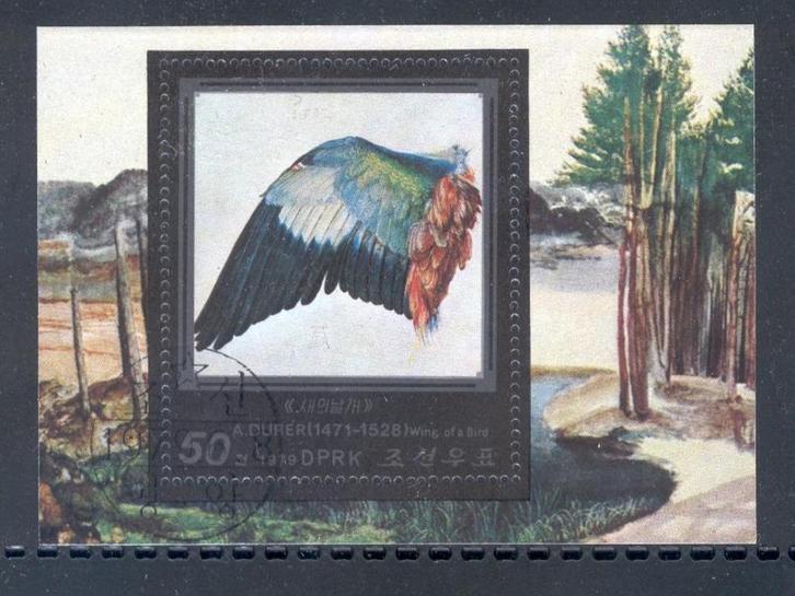 B378 - Noord Korea michel blok 59 gestempeld , Schilderij va, Postzegels en Munten, Postzegels | Azië, Gestempeld, Oost-Azië, Verzenden