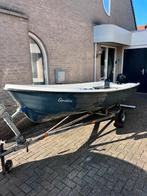 Polyester sloepje 4.5m incl Tohatsu 5 pk viertakt & trailer, Watersport en Boten, Tot 10 pk, Ophalen of Verzenden, Zo goed als nieuw