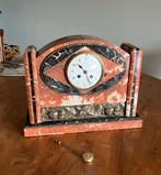 ART DECO PENDULE - geheel in marmer en brons, Antiek en Kunst, Ophalen