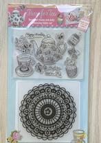 Gloednieuwe stempelset met bijpassende embossingfolder, Ophalen of Verzenden, Nieuw, Clearstamp