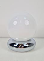 Vintage bollamp glas tafellamp Targetti Sankey Italy 70's, N, N, Vintage, Ophalen of Verzenden