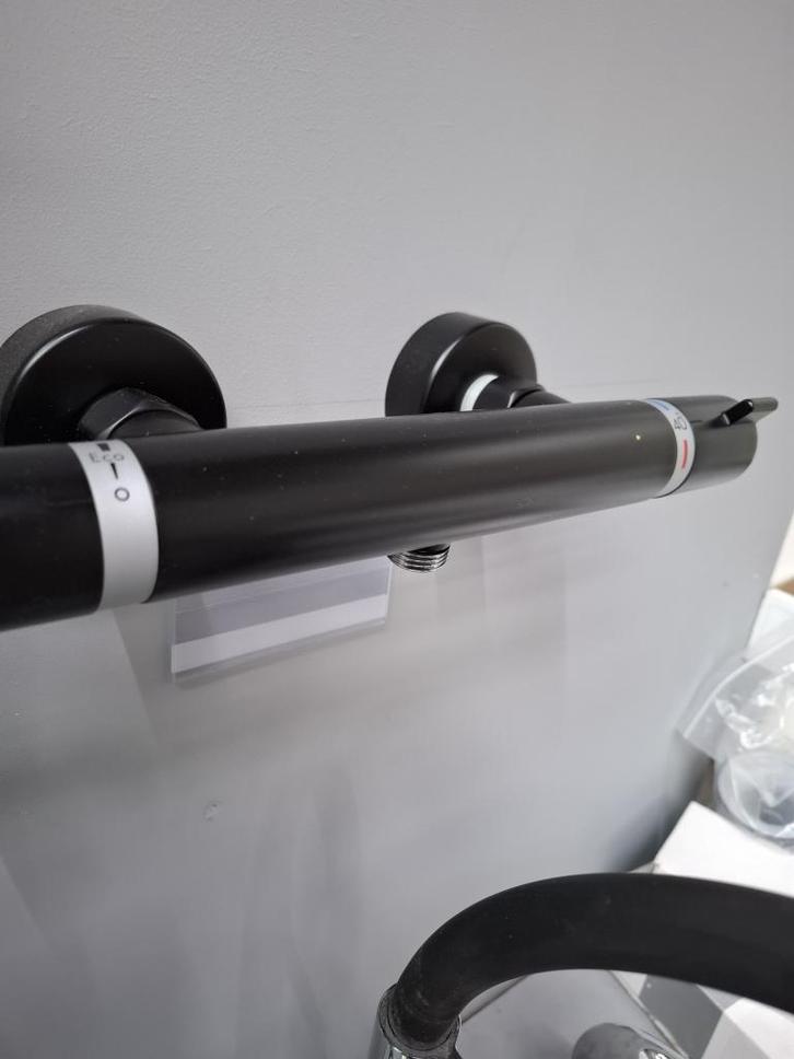 Hansgrohe Ecostat douche thermostaatkraan mat zwart, Doe-het-zelf en Verbouw, Sanitair, Nieuw, Ophalen