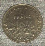 1 Franse franc 1960 [3545]  [PoMuNi], Frankrijk, Ophalen of Verzenden, Losse munt