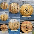 Tafelblad van houten kabelhaspel, Metaal, 100 tot 150 cm, Rond, Nieuw
