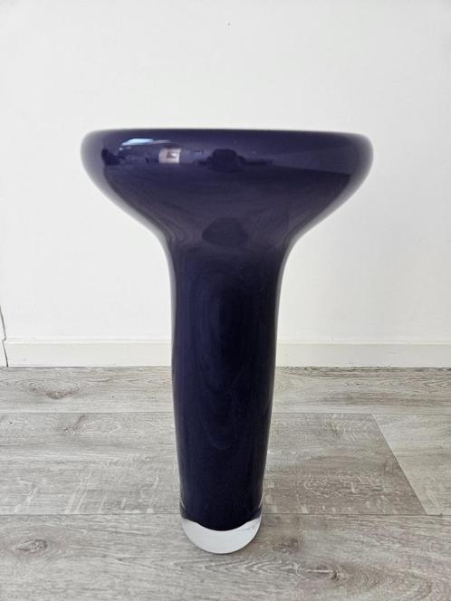 Leerdam glazen paarse vaas / sculptuur, Antiek en Kunst, Antiek | Glas en Kristal, Ophalen