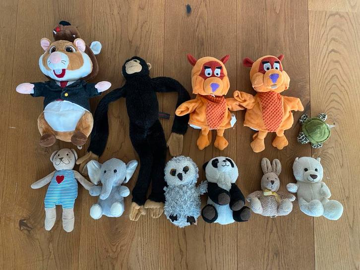 Knuffelbeestjes Collectie - 11 stuks!, Kinderen en Baby's, Speelgoed | Knuffels en Pluche, Gebruikt, Overige typen, Ophalen of Verzenden