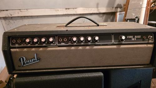 70's Pearl Vorg Bass 101, Muziek en Instrumenten, Versterkers | Bas en Gitaar, Gebruikt, Basgitaar, 100 watt of meer, Ophalen of Verzenden