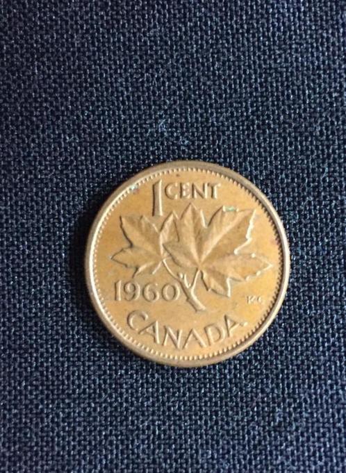 Canada munt 1 cent 1960, Postzegels en Munten, Munten | Amerika, Losse munt, Noord-Amerika, Ophalen