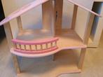 Houten Poppenhuis met Familie en Meubels, Ophalen, Gebruikt, Poppenhuis