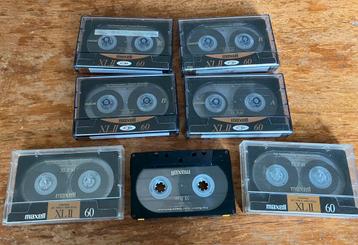 Lot van 7x Maxell XLII-60 flink gebruikt XL II 60 beschikbaar voor biedingen