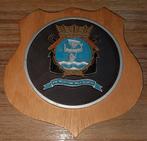 Marine Wapenschild Hout - Decoratief, Ophalen of Verzenden, Marine, Embleem of Badge