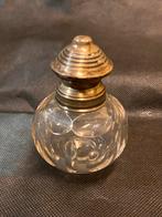 Kristallen strooier met zilveren dop, Ophalen of Verzenden