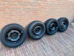 4x stalen velgen met zomerbanden 4x108 ET23 185/65R15 C3, Auto-onderdelen, Banden en Velgen, Ophalen, Gebruikt, 15 inch, Banden en Velgen