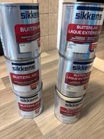 Sikkens Buitenlak Hoogglans RAL 9010/9001 - 3x 750ml Nieuw, 5 tot 10 liter, Wit, Nieuw, Ophalen of Verzenden