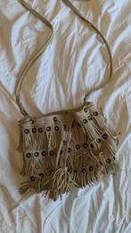 Beige Ibiza tas met sliertjes, Sieraden, Tassen en Uiterlijk, Verzenden, Zo goed als nieuw, Beige, Handtas