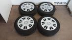 Velgen set + banden van een Opel Corsa (Corsa D 07-), Auto-onderdelen, Banden en Velgen, Gebruikt, -, -, Ophalen of Verzenden