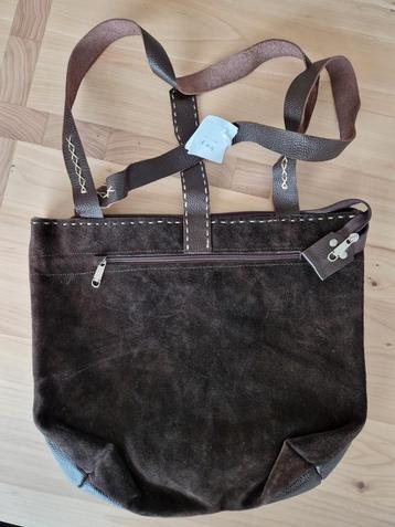 Cowboy Schoudertas leder koeienhuid bruin - zwart beschikbaar voor biedingen