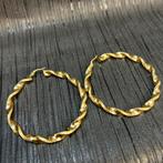 14k gouden wokkels oorbellen nieuw, Ophalen of Verzenden, Nieuw, Goud