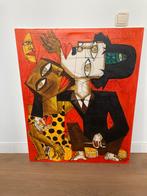 Schilderij abstract Cuba, Ophalen