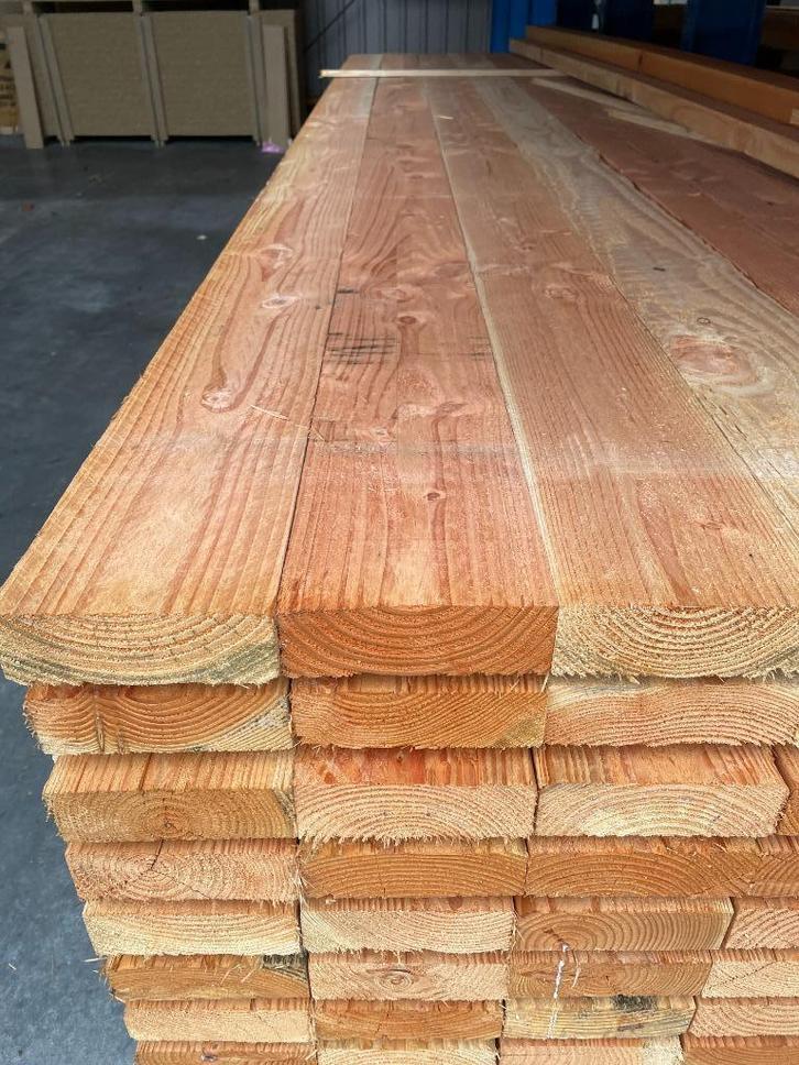 Douglas balk fijnbezaagd 50 x 150 x 5000 mm, Tuin en Terras, Palen, Balken en Planken, Nieuw, Balken, 250 cm of meer, Ophalen