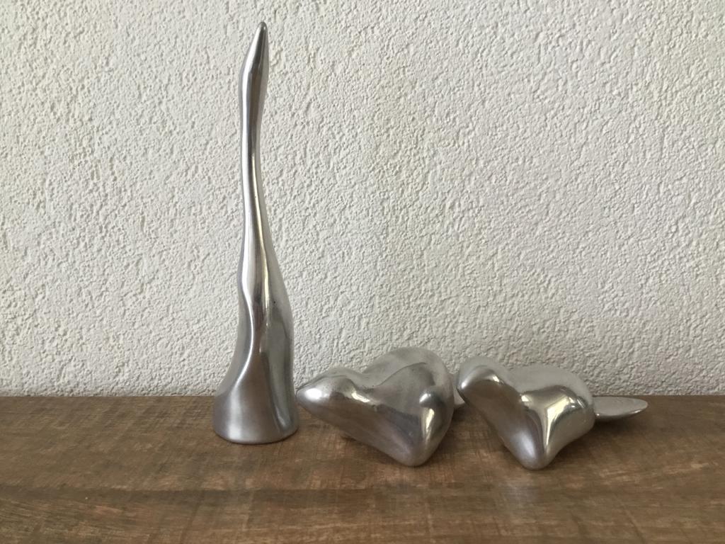 Hoselton Metalen Beelden Set - Modern Design, Ophalen of Verzenden, Zo goed als nieuw, Dier