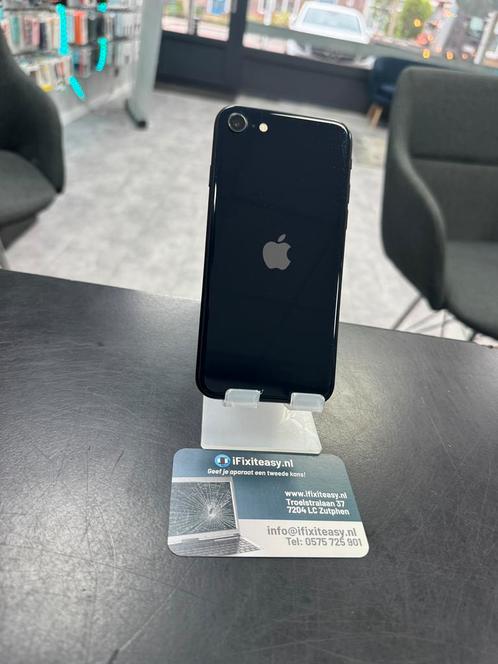 iPhone SE 2022 128GB Zwart! Nette staat! Met garantie, Telecommunicatie, Mobiele telefoons | Batterijen en Accu's, Apple iPhone