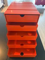 USM Inos Ladekast Oranje - 5 Laden, Minder dan 50 cm, 5 laden of meer, Ophalen of Verzenden, Zo goed als nieuw