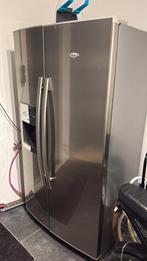 Amerikaanse koelkast whirlpool, Witgoed en Apparatuur, Koelkasten en IJskasten, 200 liter of meer, 60 cm of meer, Met aparte vriezer