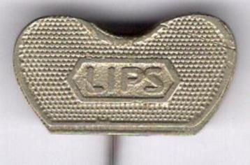LIPS zilverkleurig sloten speldje ( U_307 ) beschikbaar voor biedingen