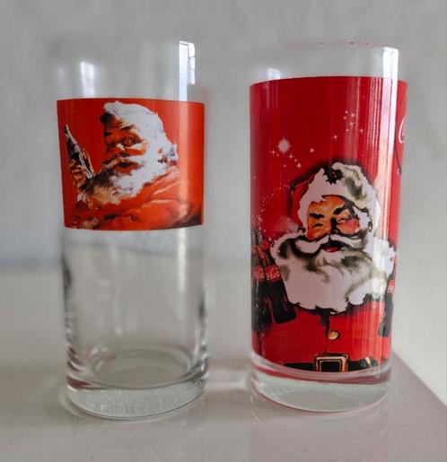 Twee Glazen Coca Cola, Verzamelen, Glas en Borrelglaasjes, Zo goed als nieuw, Frisdrankglas, Ophalen of Verzenden