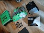 Compleet kleding pakket uber eats broek jas tas helm gsmcase, Ophalen, Nieuw
